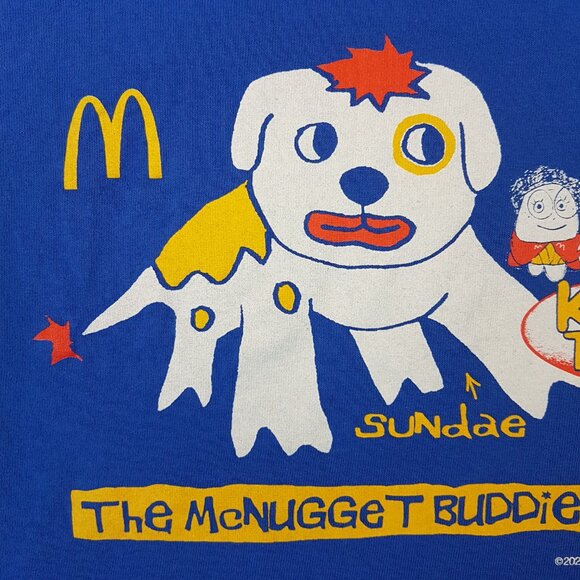 2023 McDONALDS McNugget Buddies Tee Shirt Large US L Blue Unisex Men Women Kids - Picture 10 of 16